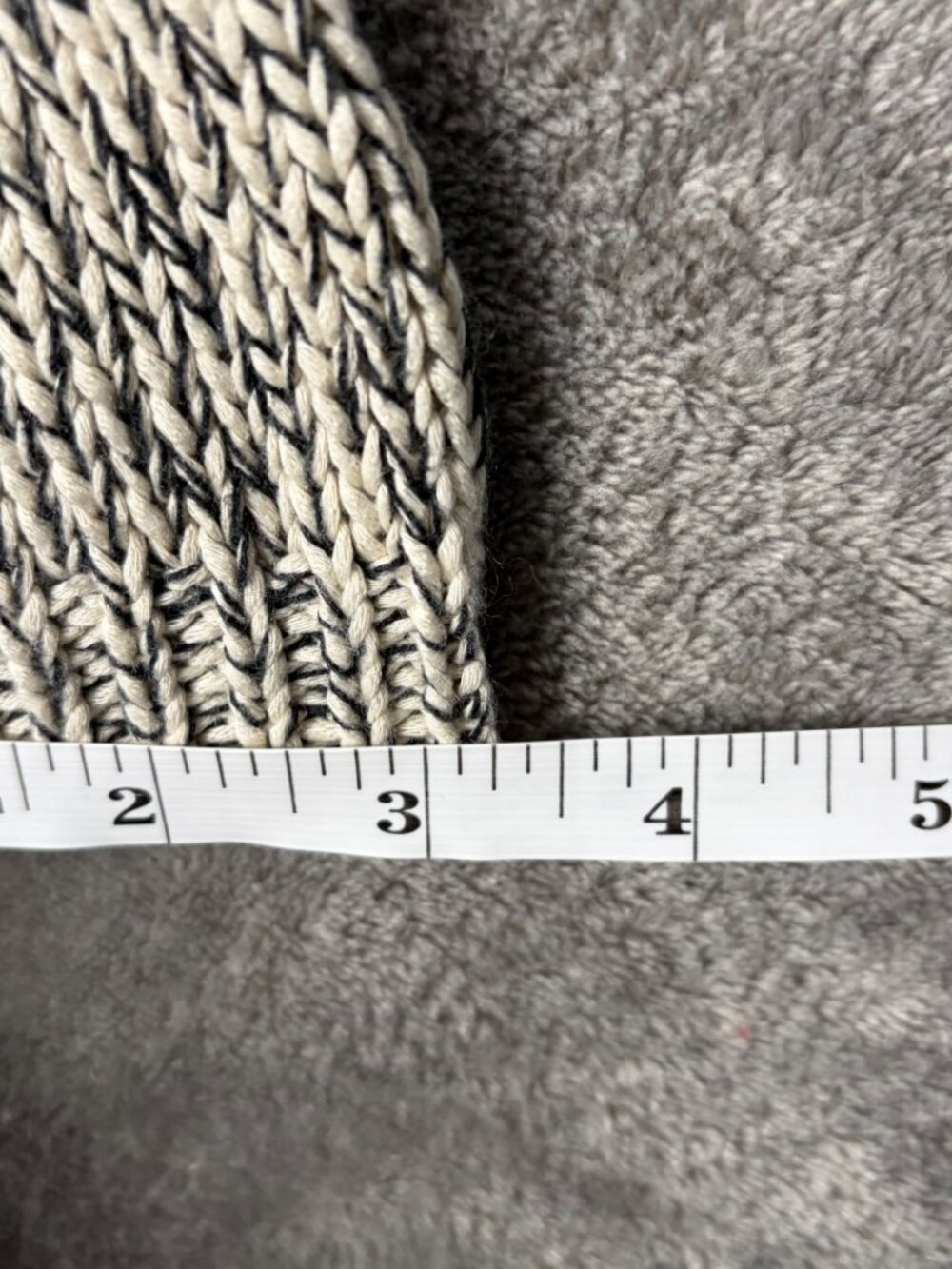 Anthropologie Harper Heritage Marled Knit Sweater Women’s L Beige Elbow Patches - Picture 10 of 11